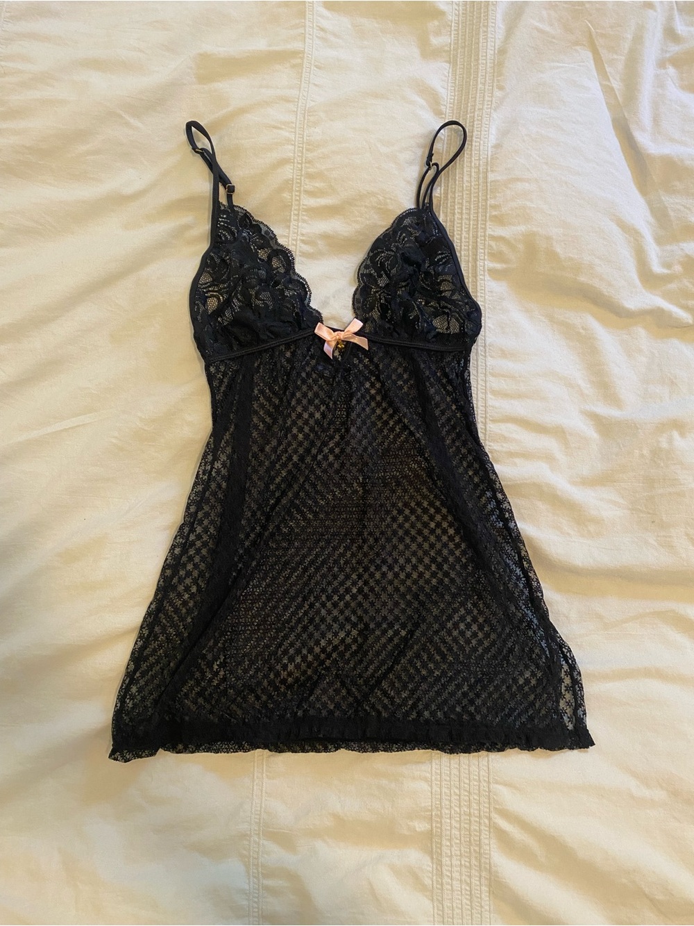 Coquette lace lingerie slip top